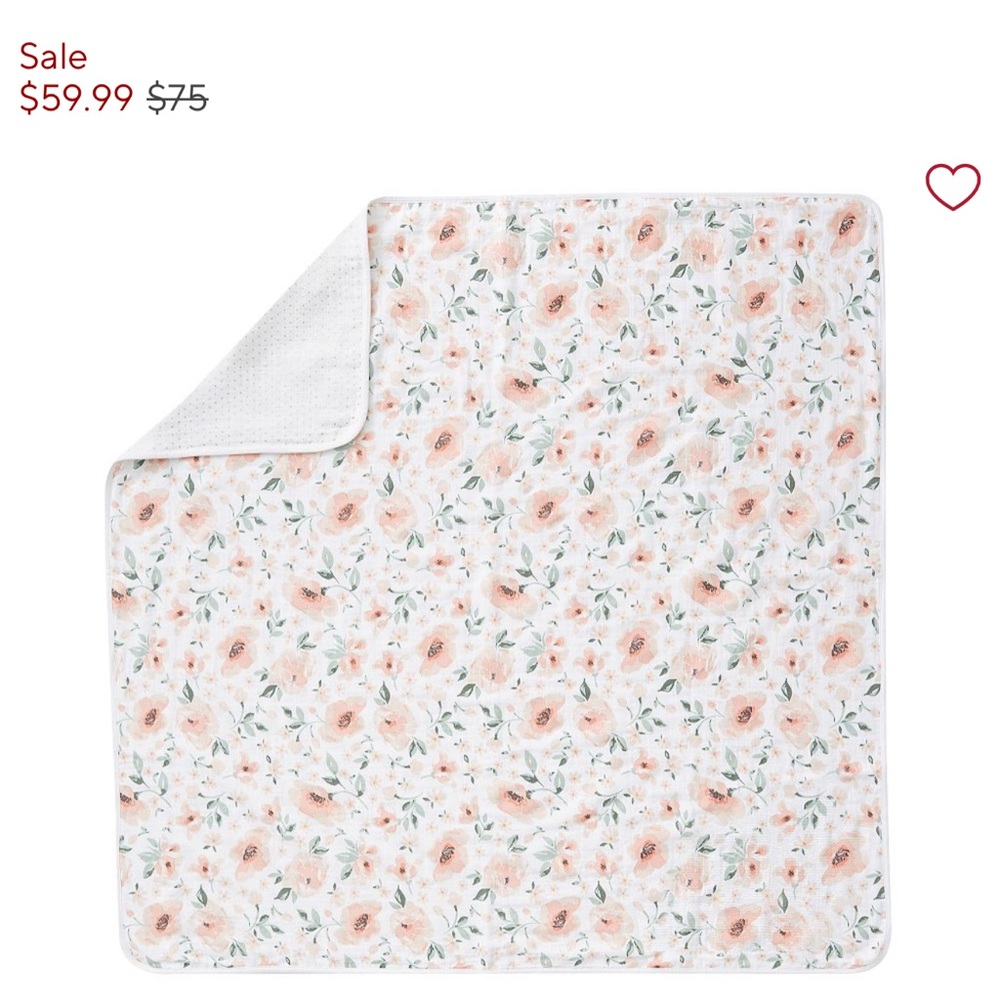Pottery barn Floral Home Bedding Blanket Meredith